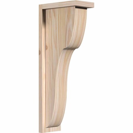 Ekena Millwork Carmel Smooth Corbel w/Backplate, Douglas Fir, 5 1/2"W x 10"D x 26"H COR06X10X26CAR01SDF